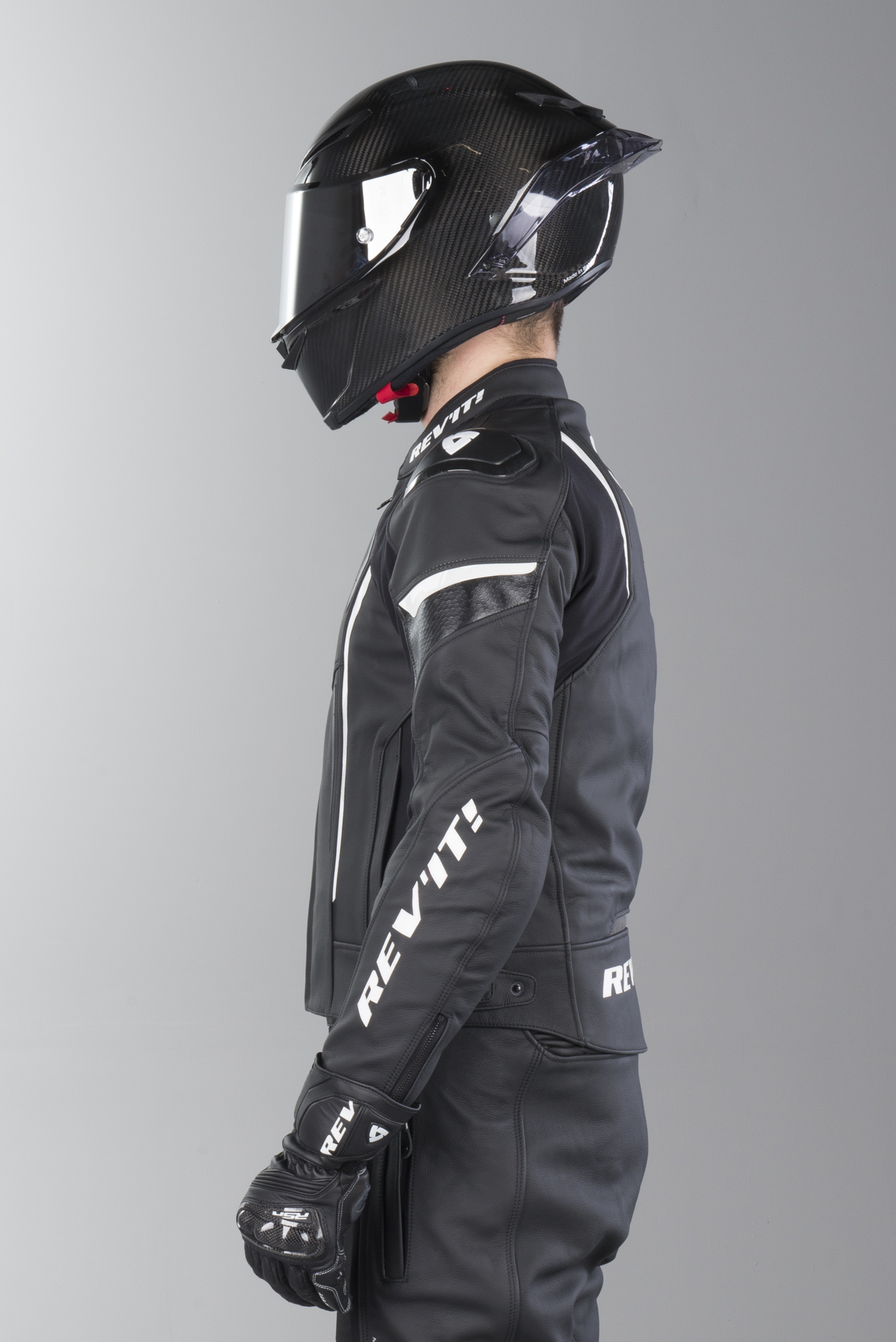 MC Jakke Revit Glide Vintage Svart Hvit Laveste MC Jakke Rev'it Glide Vintage Svart Laveste prisgaranti