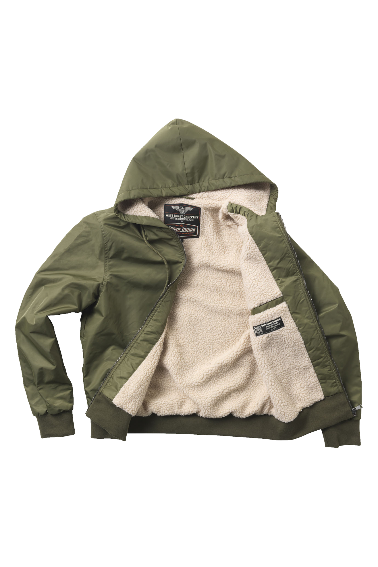 West Coast Choppers BFU Nylon Sherpa Jacket