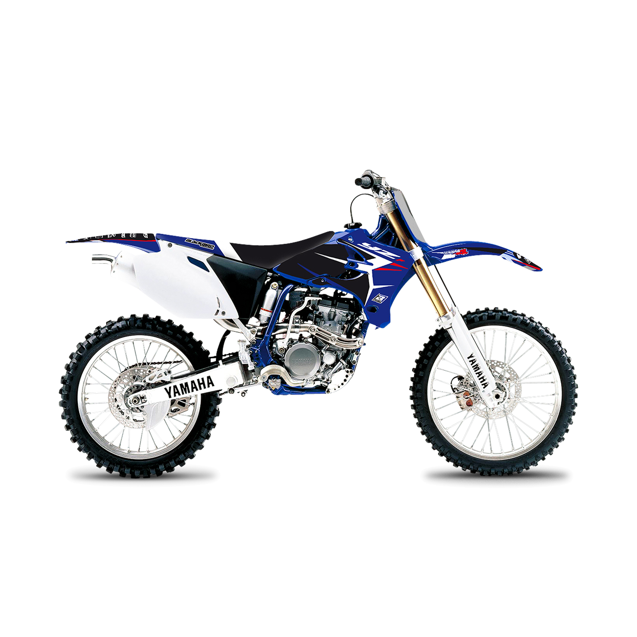 Complete Stickerset + Zadelovertrek Blackbird Dream 4 Blauw-Wit-Zwart