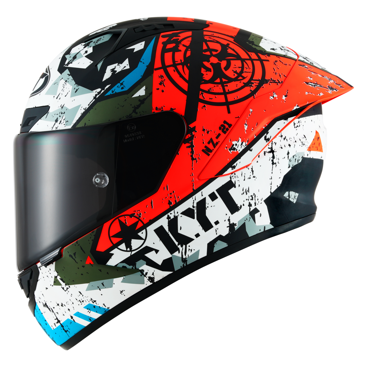 Casco Integral KYT NZ Race Blazing