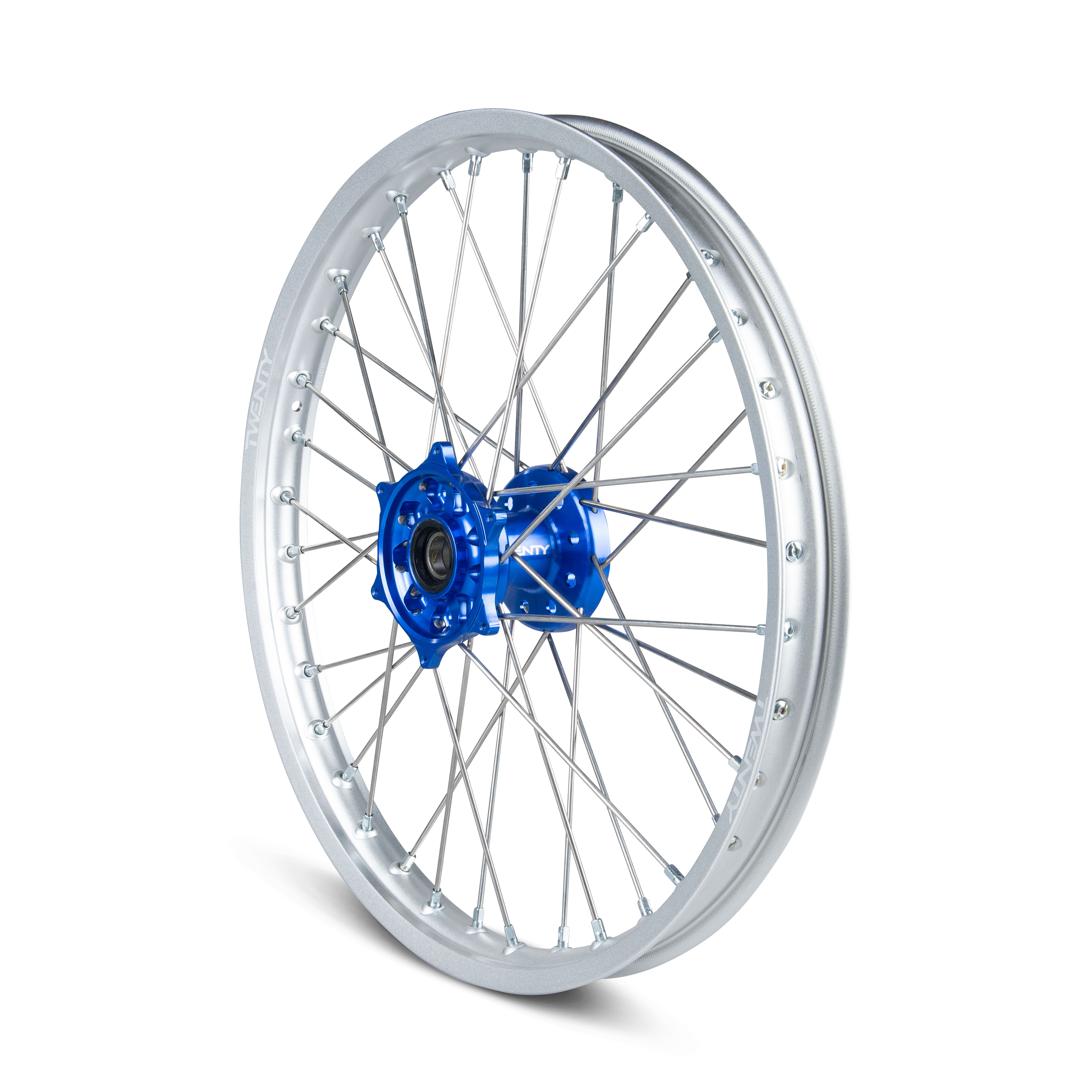 Rueda Delantera de Cross Twenty Plateado-Azul 21"