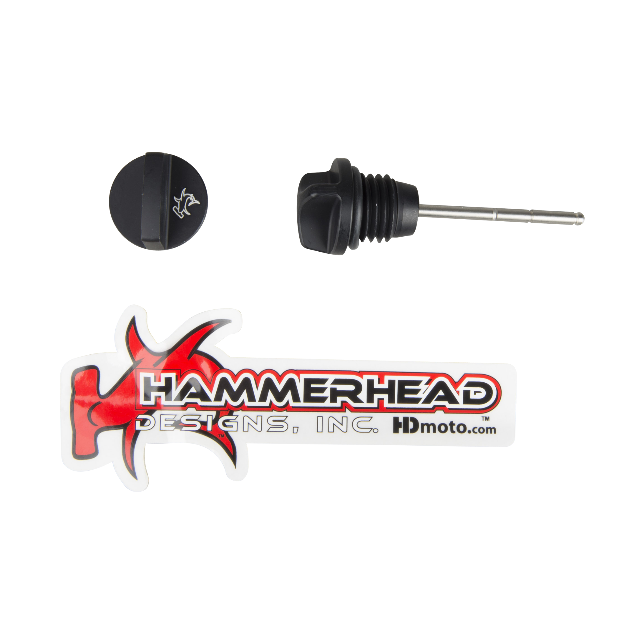 Aftapbout + Oliepeilstok Hammerhead Zwart