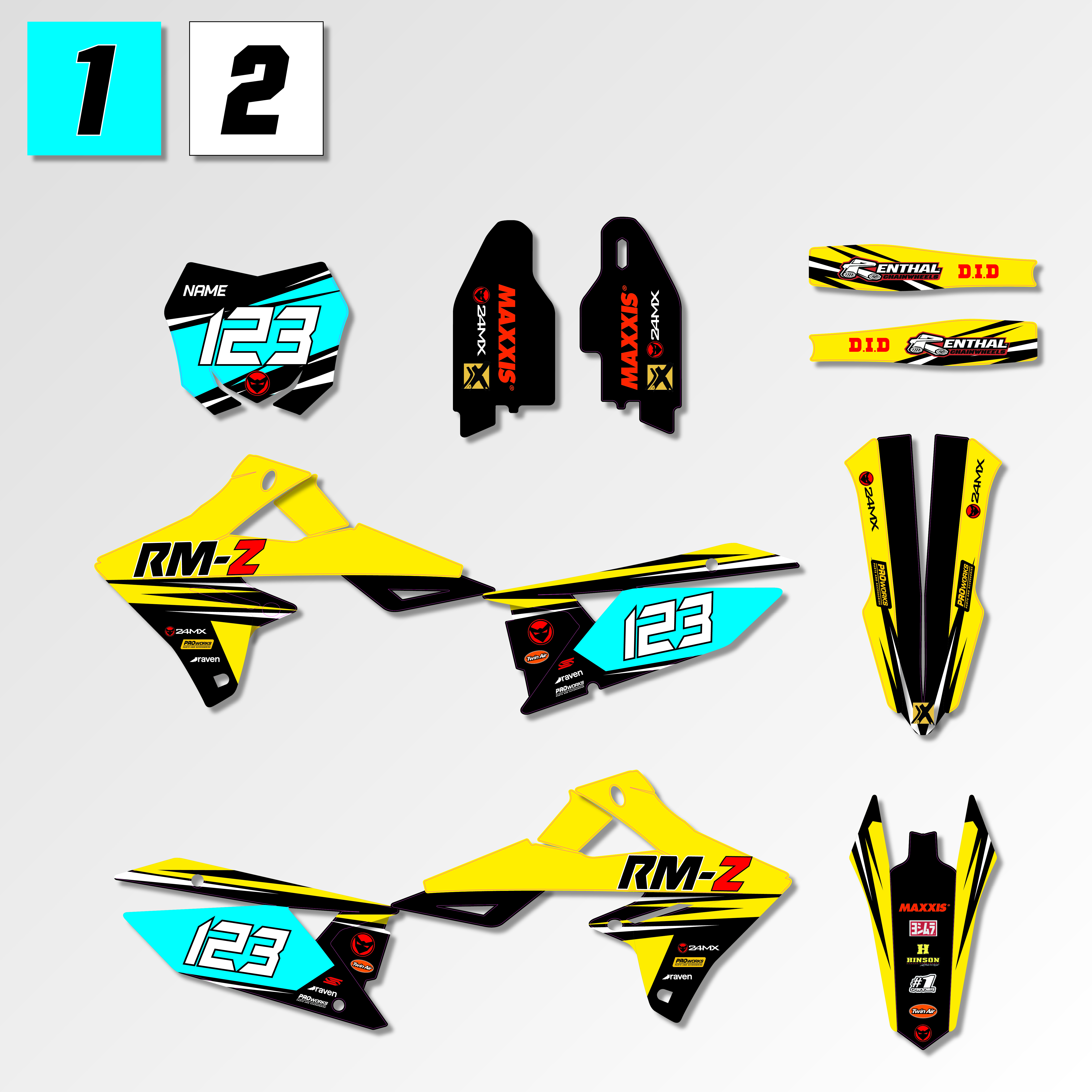 24MX Suzuki Rush Decal Kit