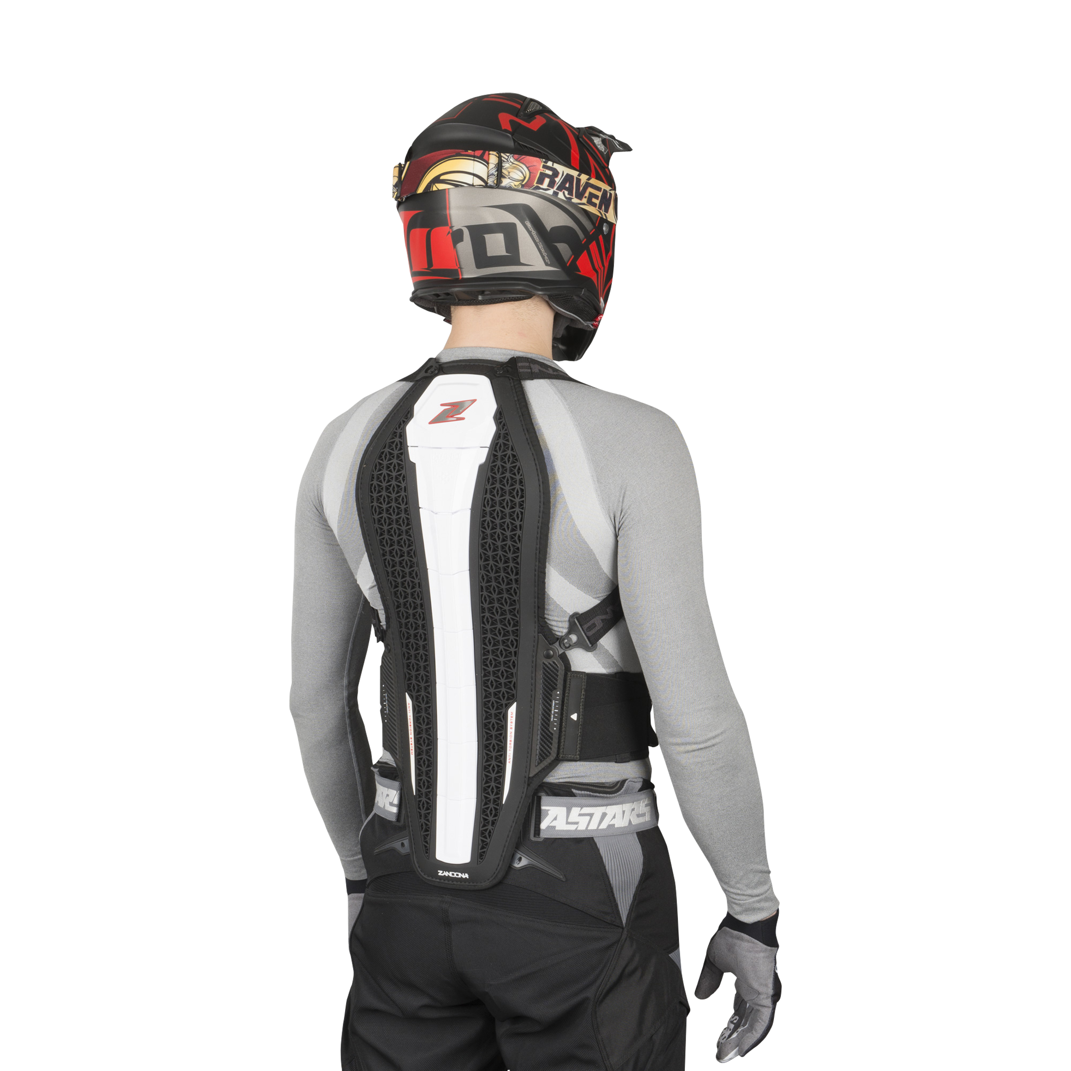 Rugbeschermer Hybrid Pro x8 Zandonà Wit