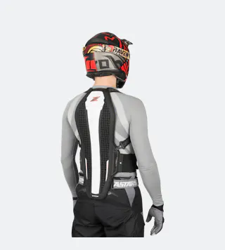 Rygbeskytter Zandonà Hybrid Pro x8, Hvid