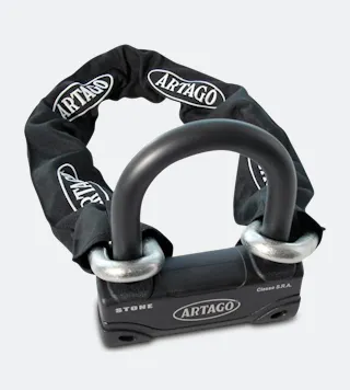 Artago U-lock 18ART + Chain ø14mm CLASSE SRA