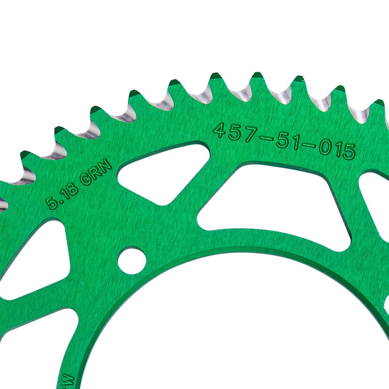 Proworks Aluminum Rear Sprocket Green