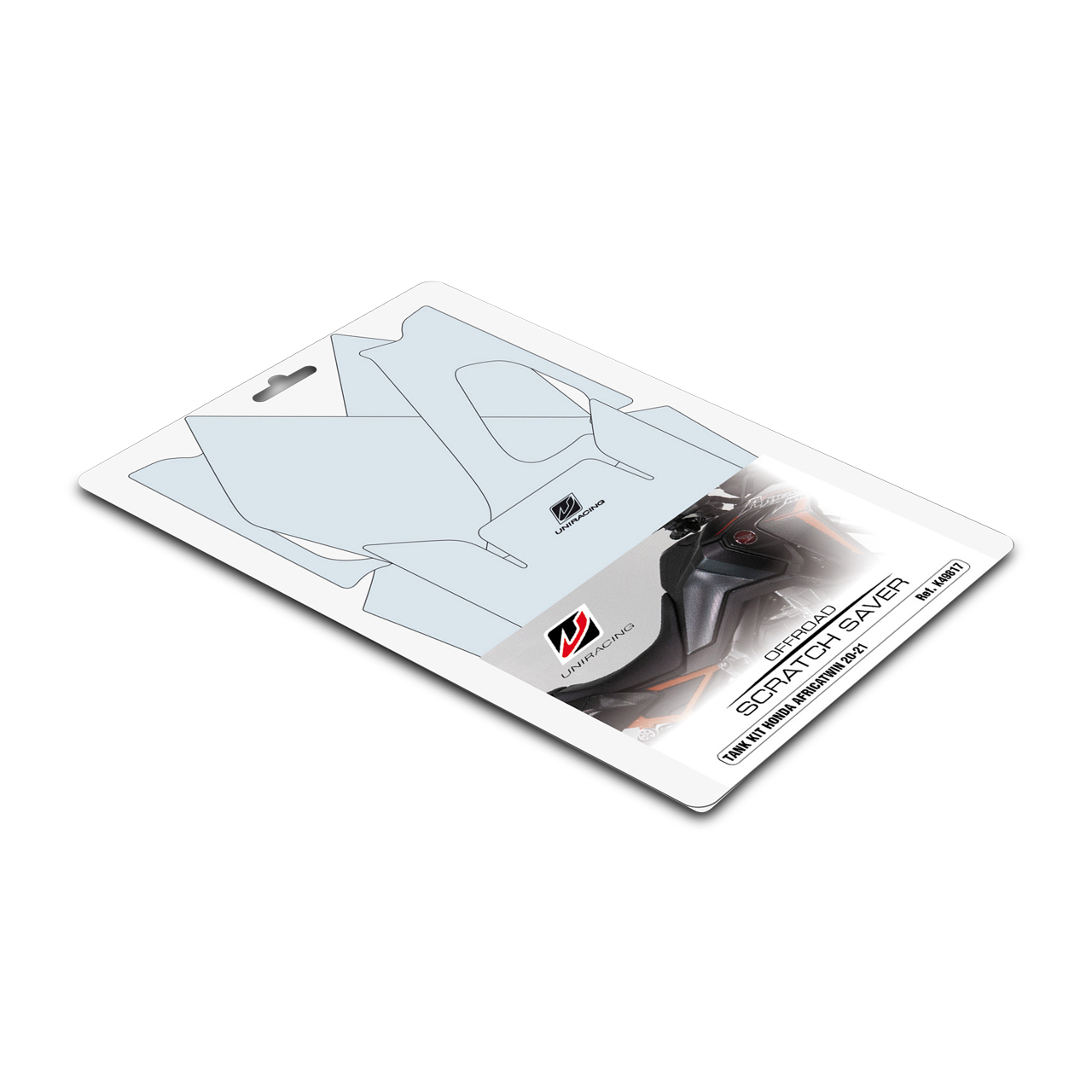Kit de Adhesivos Protección Depósito Uniracing Transparente