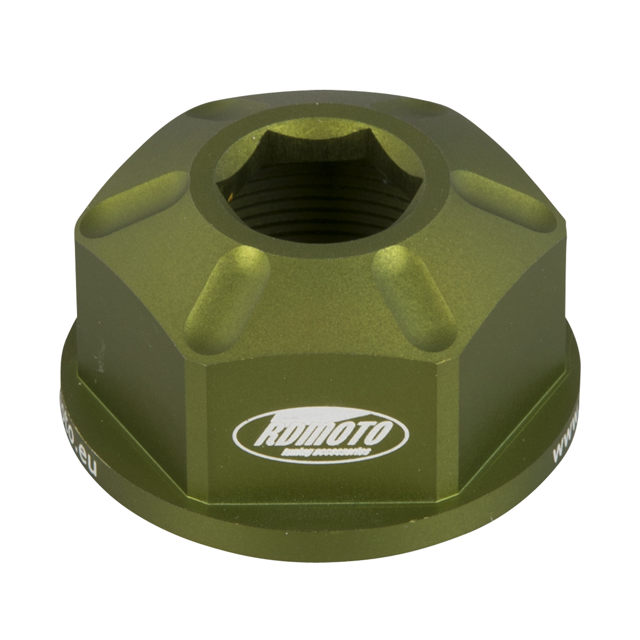 RDMOTO Steering Stem Nut Green