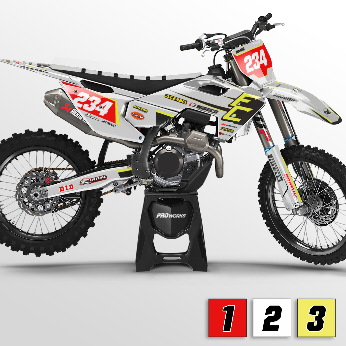 Stickerset 24MX Husqvarna Unadorned
