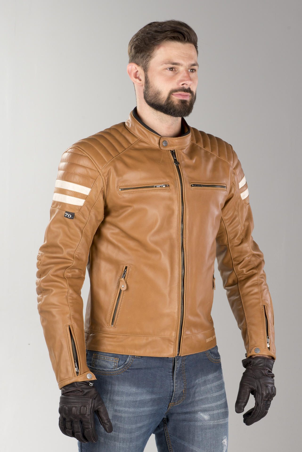MC Jakke Segura Stripe Brun Beige Nå 6% Du sparer xlmoto.no MC Jakke Segura Stripe Brun Beige Nå 6% Du sparer xlmoto.no