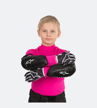 Elleboogbeschermers Kinderen Alpinestars Bionic Plus Zwart