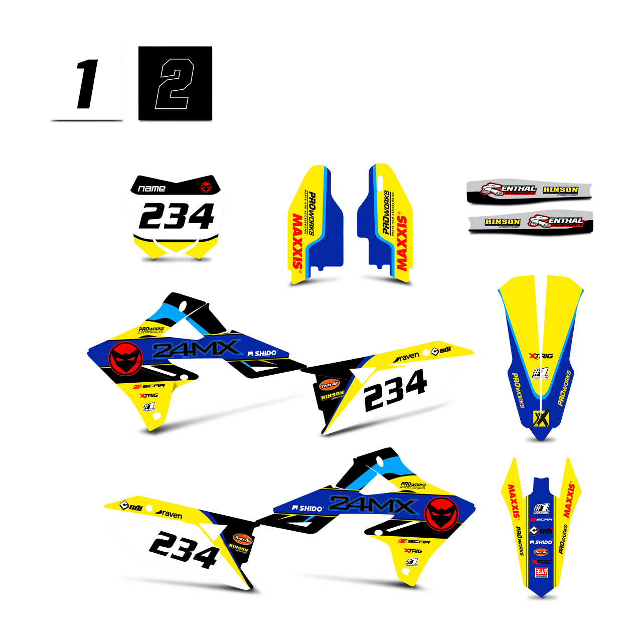 Kit Adesivi Suzuki 24MX Rapid