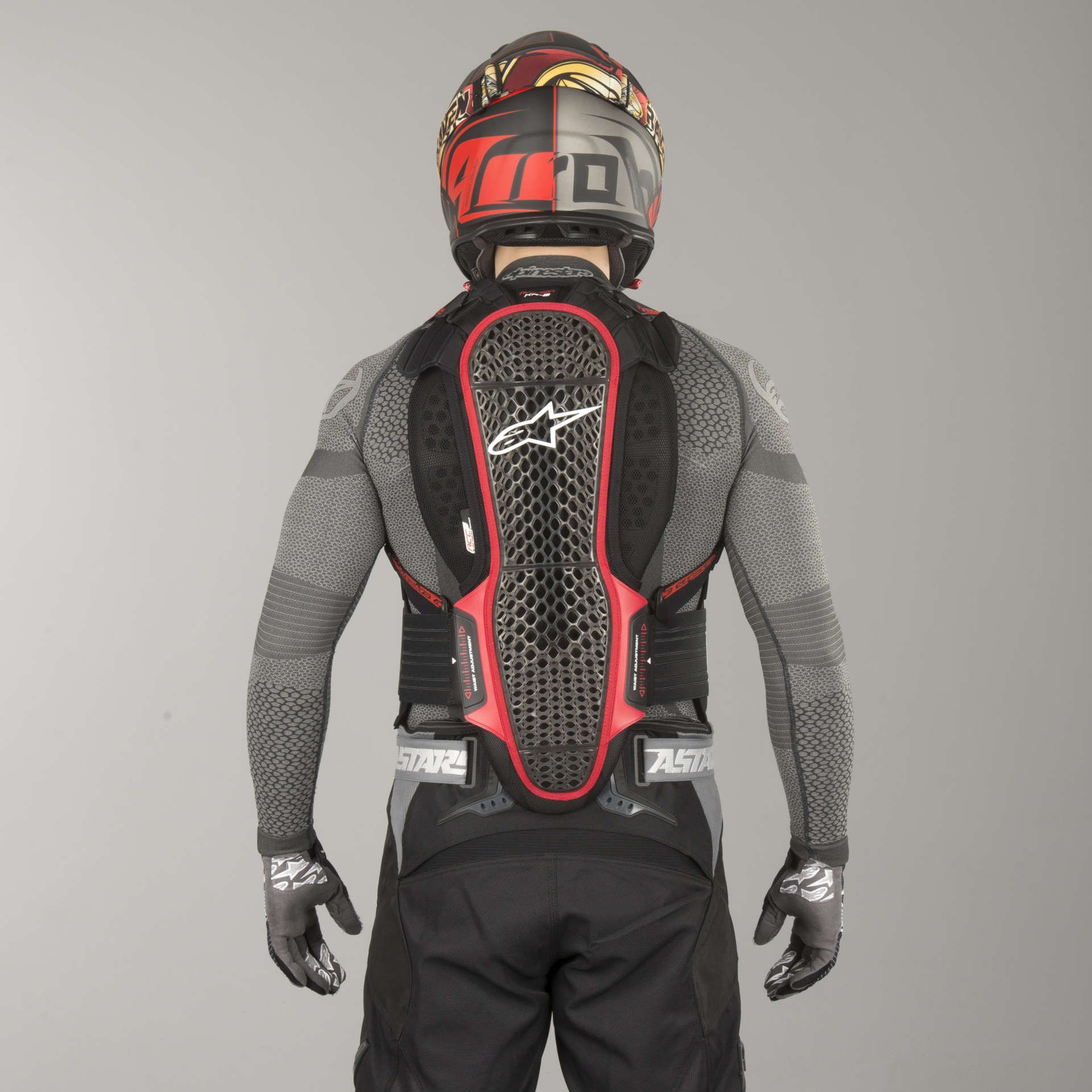 Alpinestars Nucleon KR-3 Back Protector Smoke-Black-Red
