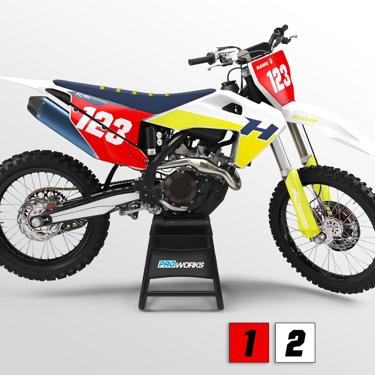 Stickerset 24MX FC 2021 met Naam & Nummer