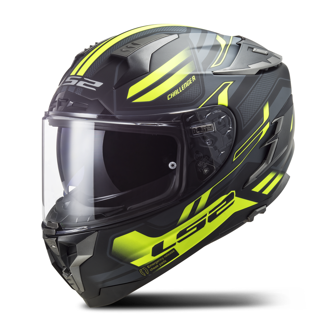 Integraalhelm LS2 FF327 CHALLENGER Spin Cobolt-HiVis