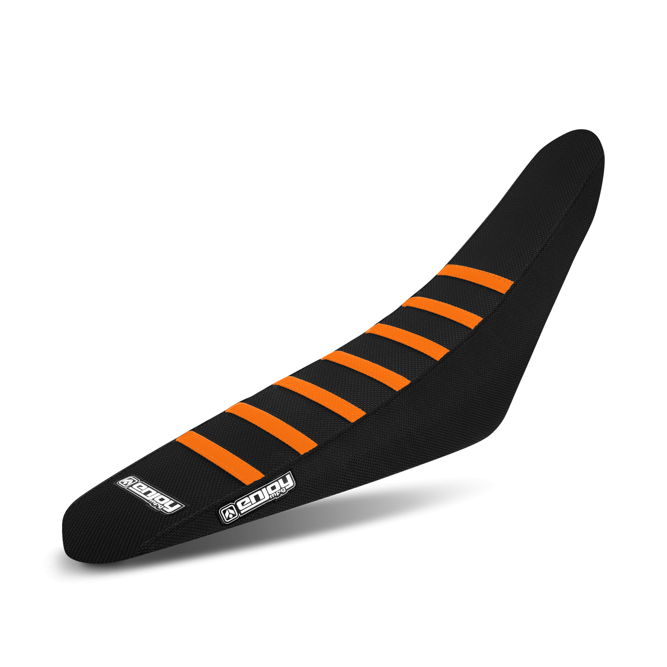 Funda de Asiento Enjoy Ribbed Negro-Naranja