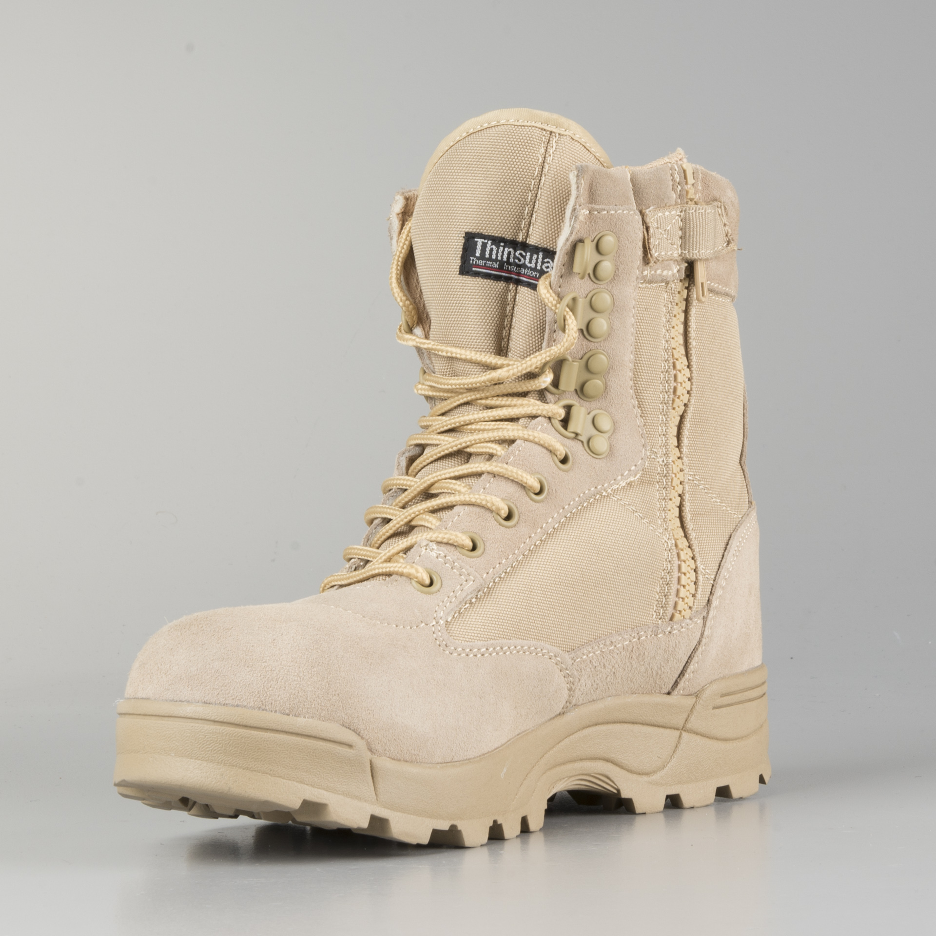 tactical boots with zipper