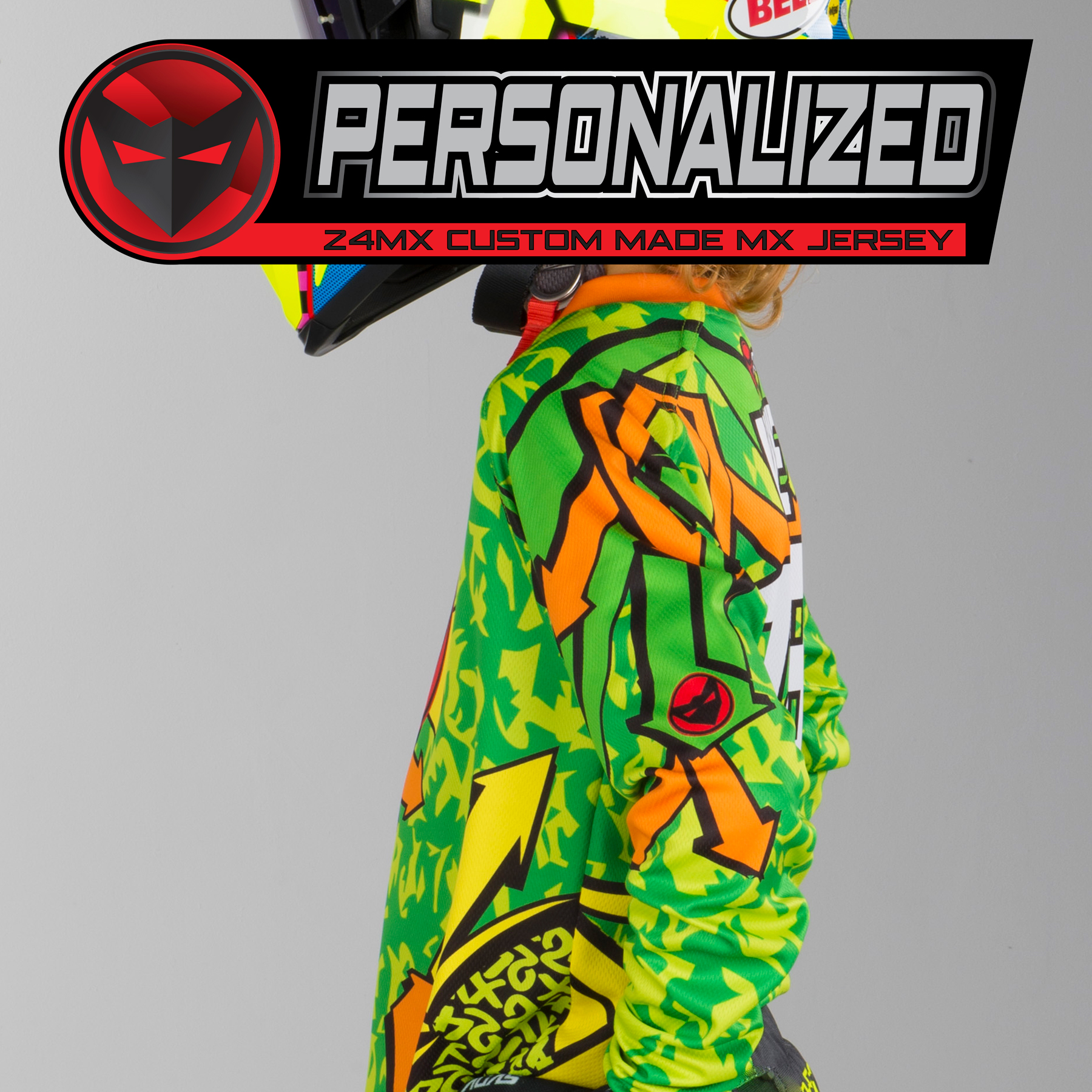 Personalised 24MX Kids Graffiti Jersey