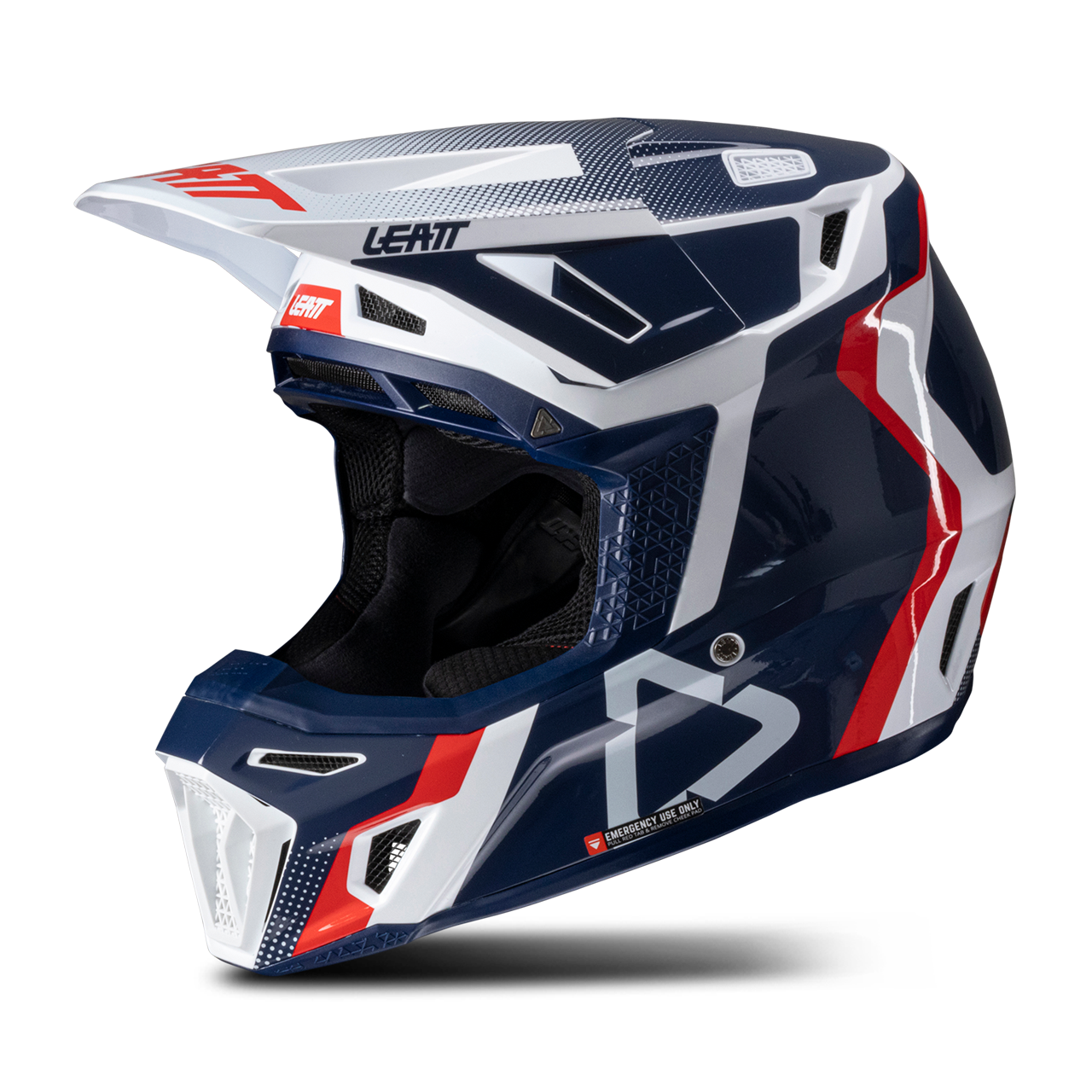 Helmset Leatt Moto 8.5 V25 Crosshelm Met Brillen