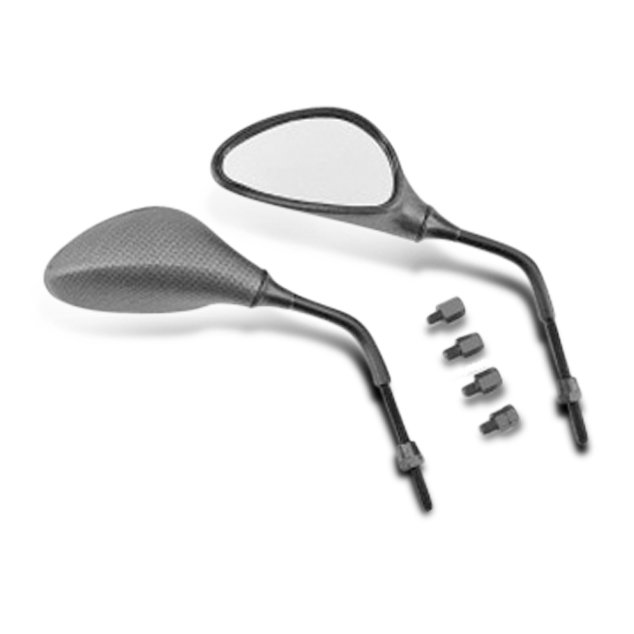 Achteruitkijkspiegel TNT MAC 3 Matte Carbon-Stijl