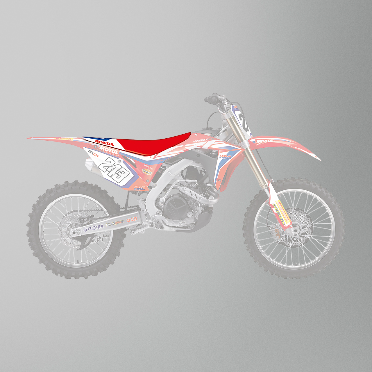Blackbird Replica Team HRC 19 Seat Cover Red-White-Blue