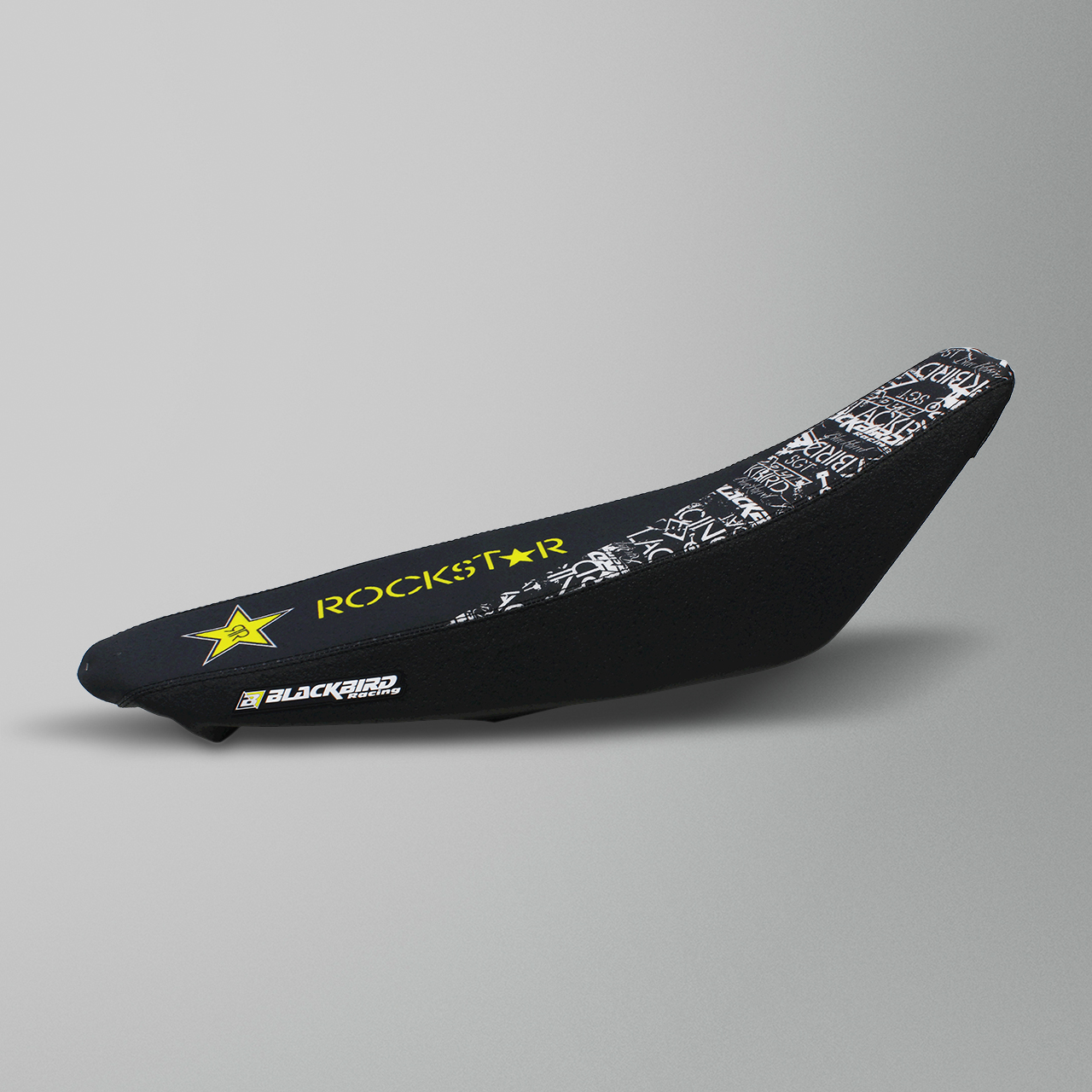 Blackbird Rockstar Energy Complete Decal Kit with Seat Cover Orange-Black-Yellow