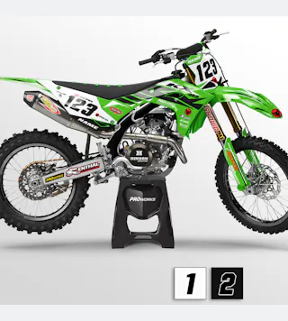 Kit de autocolantes 24MX Kawasaki Fusion