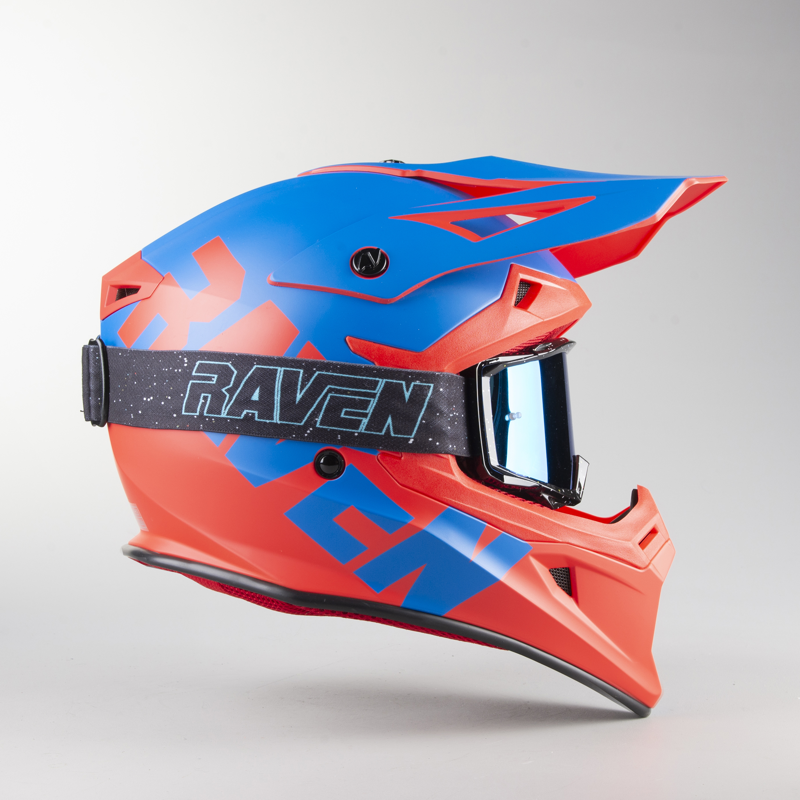Raven Airborne Split MX Helmet RedBlue Now 19 Savings 24mx.co.uk
