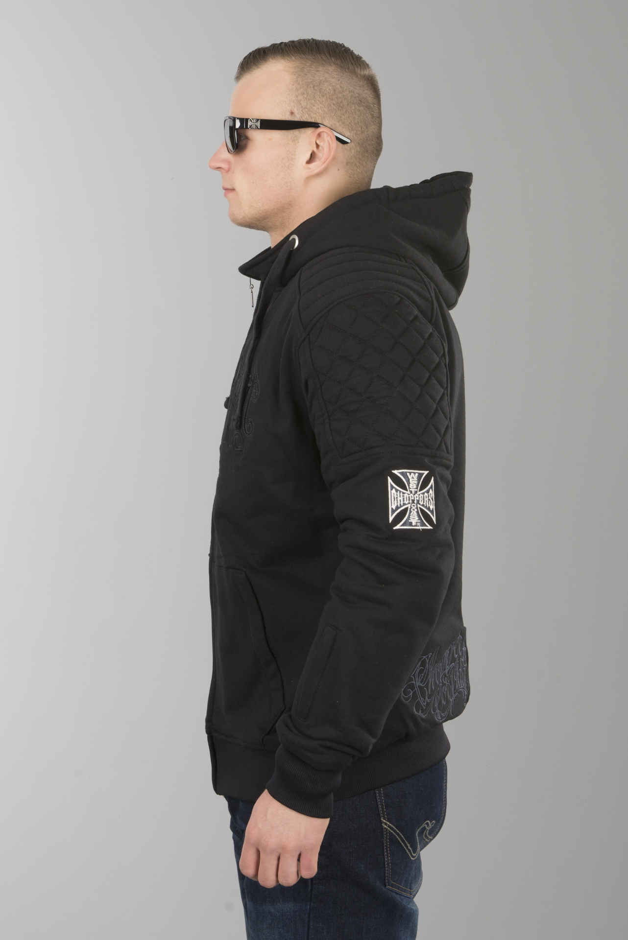 West Coast Choppers Aramid Por Vida Riding Hoodie | 24MX