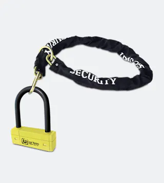 URBAN U-lock UR85 + Loop chain Ø10mm, 120cm Class SRA