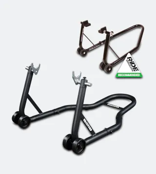 Oxford Big Black Bike Front/Rear Paddock Stand 2.0