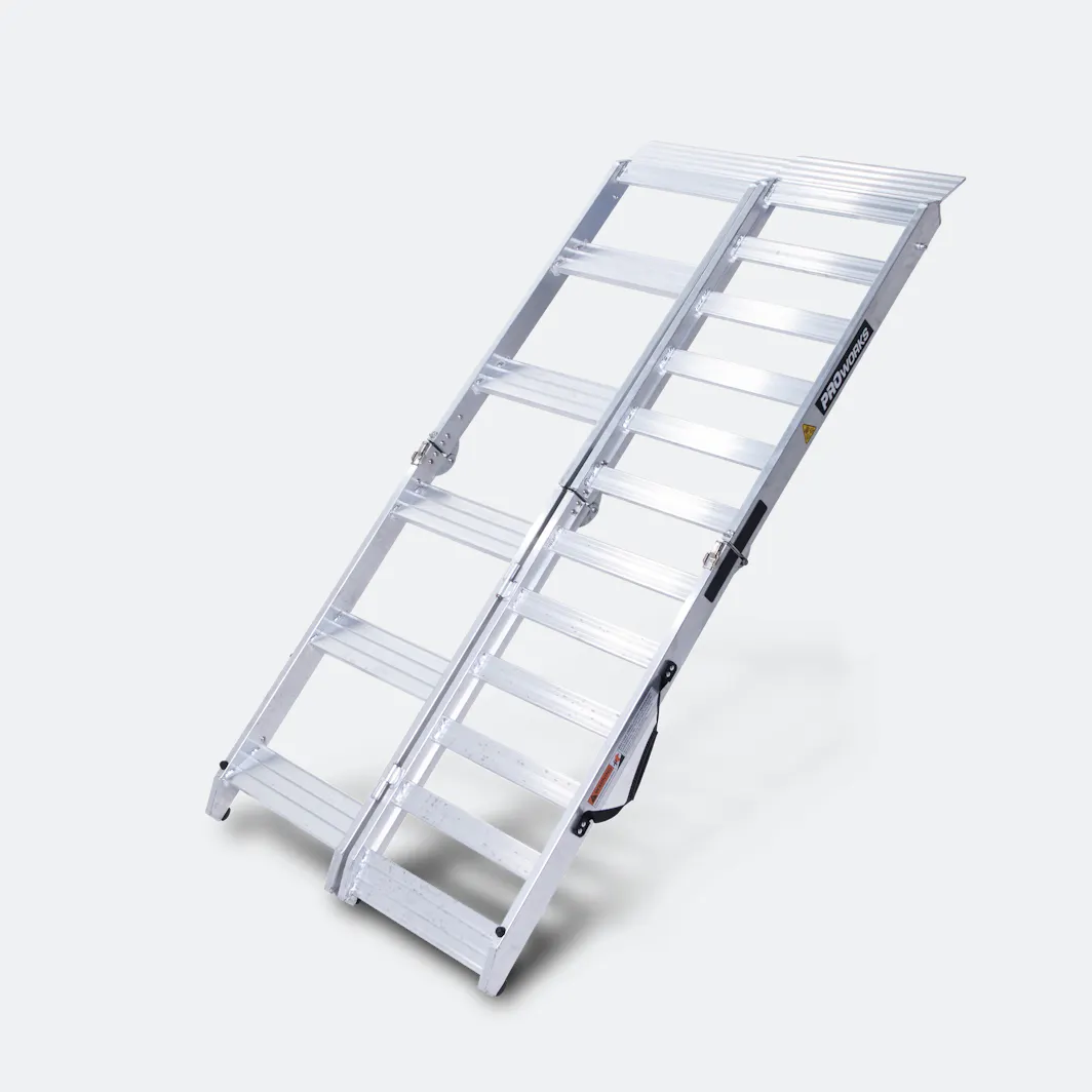 Ladder Bar Loading Ramps Proworks Dual Folding Ladder Ramp | 24MX