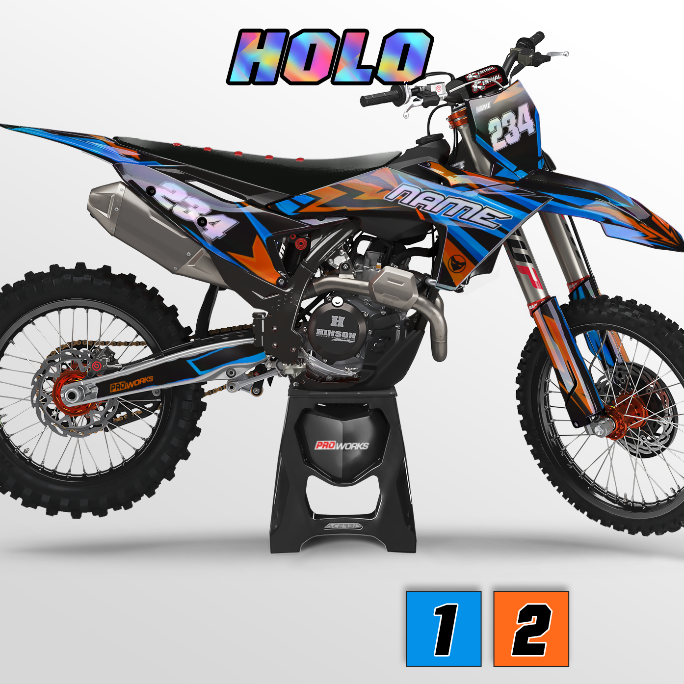 Gepersonaliseerde Stickerset 24MX Holo Twin