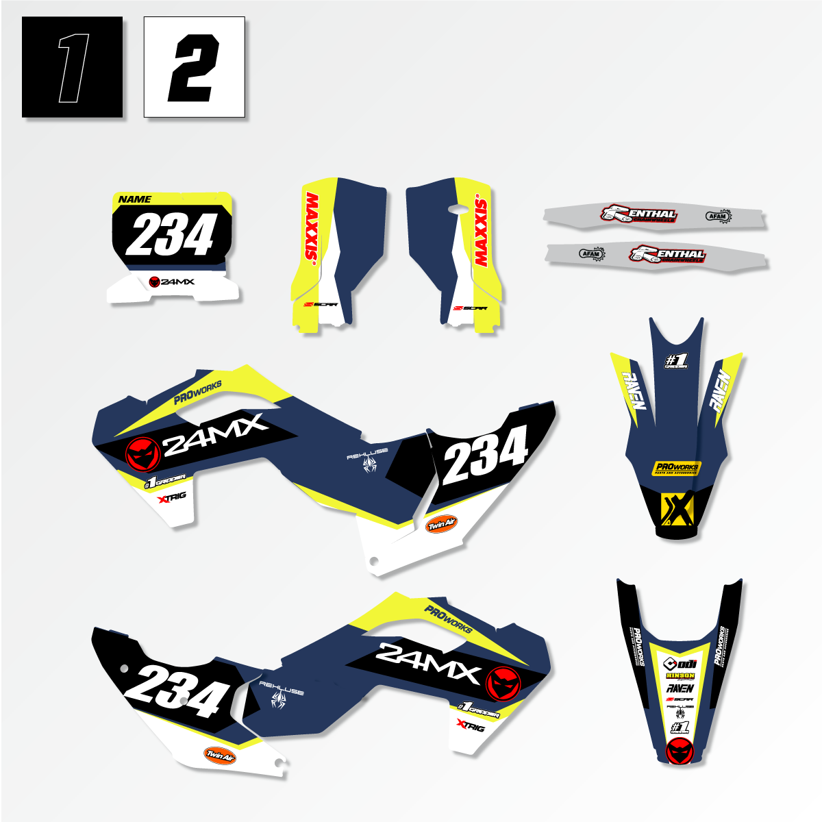 Stickerset Husqvarna Competition