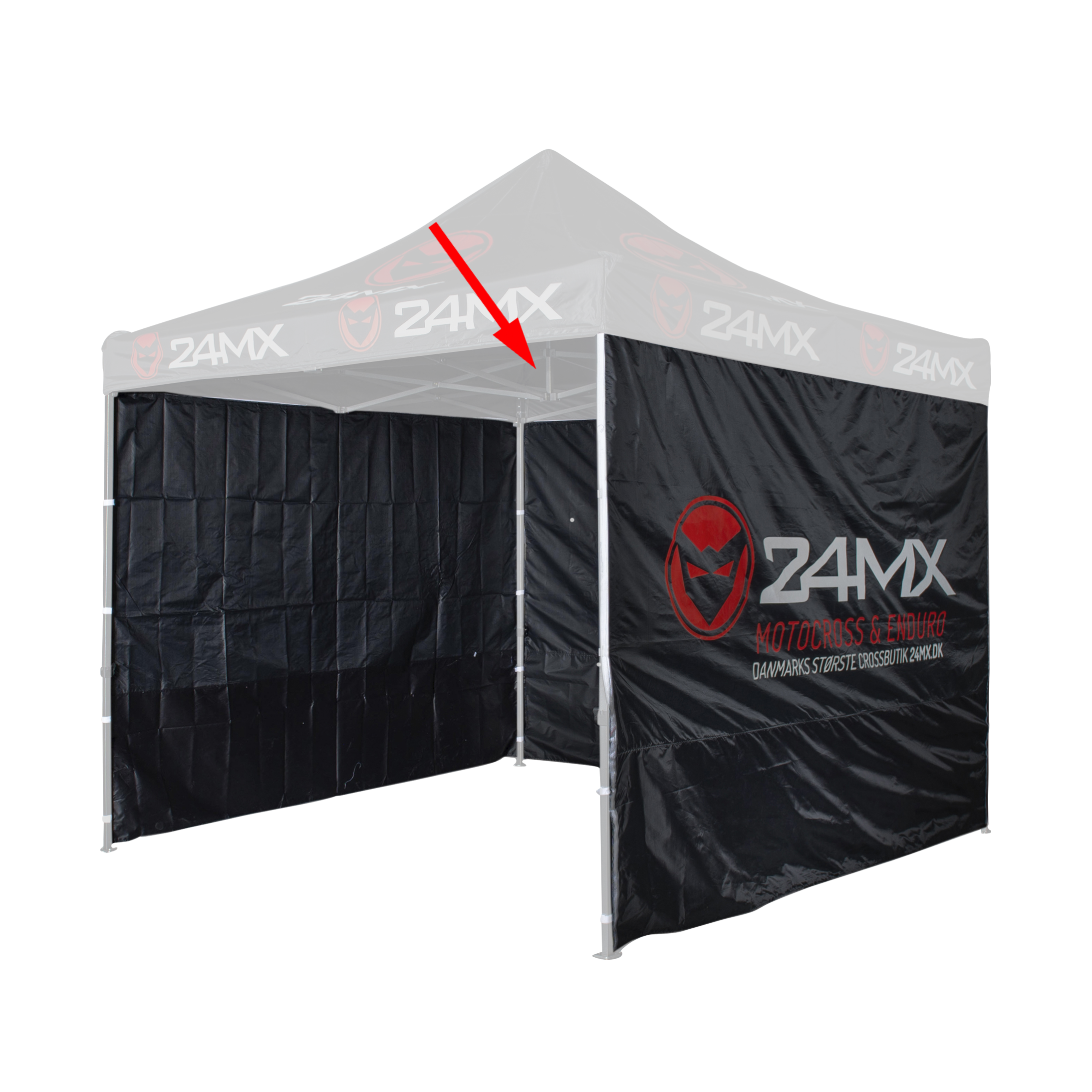 Tente Paddock 24MX Easy-Up avec Cloisons Noire - 51% de réduction