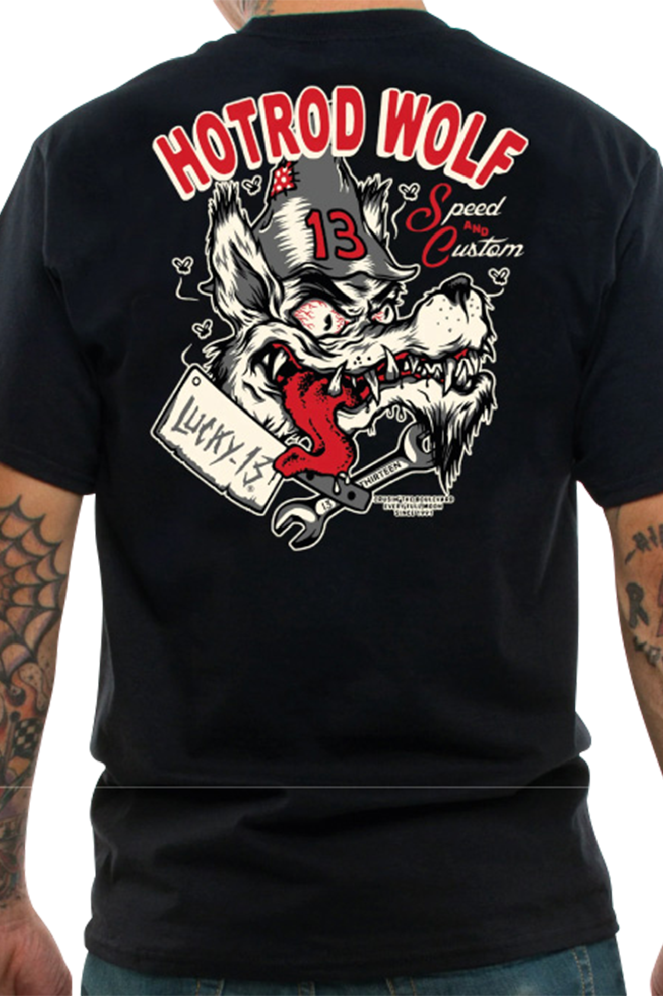 Lucky 13 The Hotrod Wolf T-Shirt