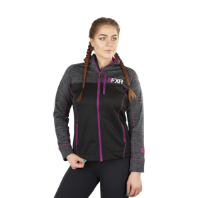 Jakke Dame FXR Elevation Tech Zip Up Svart Lilla Jakke Dame FXR Elevation Tech Zip Up Svart Lilla