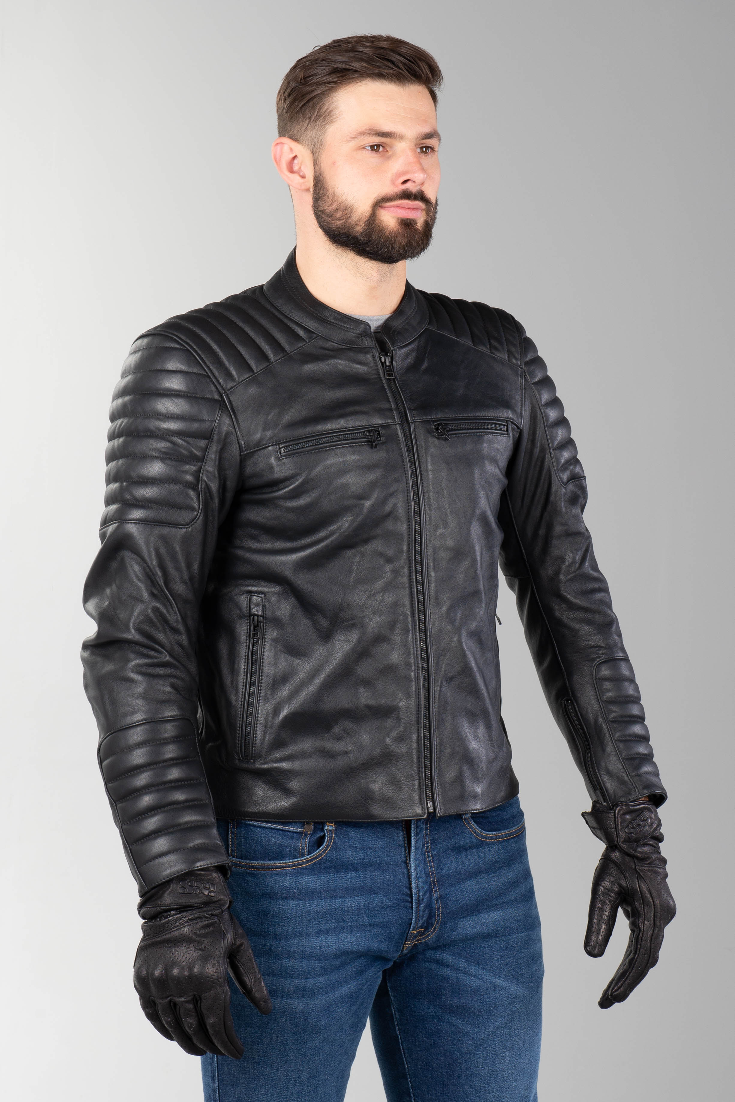 Chaqueta de Moto iXS Classic LD Dark