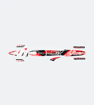 Blackbird Traction Decal Kit Black-Red