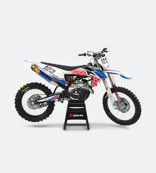 24MX Alpinestars Kit Completo de Autocolantes + Autocolantes para Matrícula