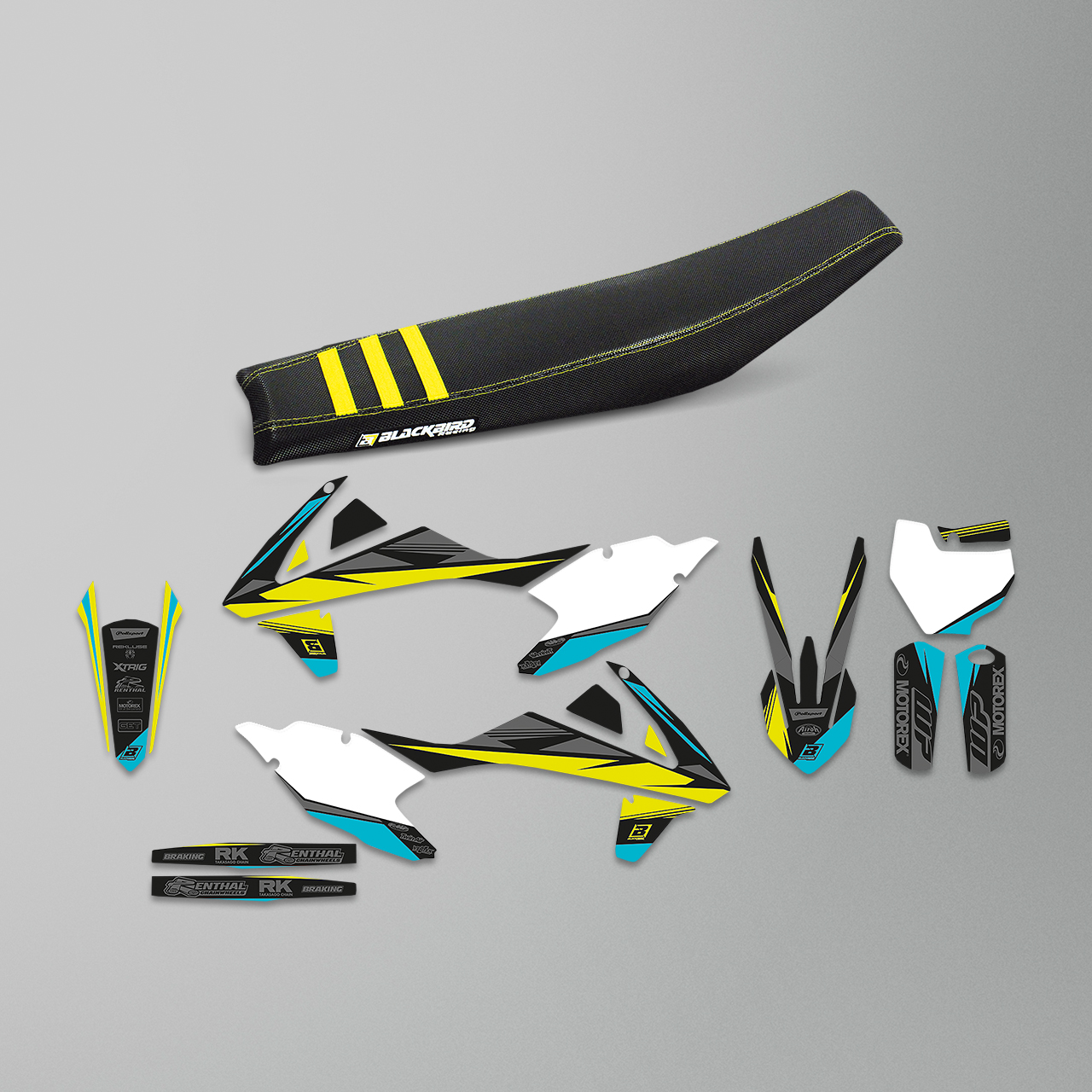 Stealth Decal Kit Blackbird Plastics, Stickers & Zadelovertrek Geel