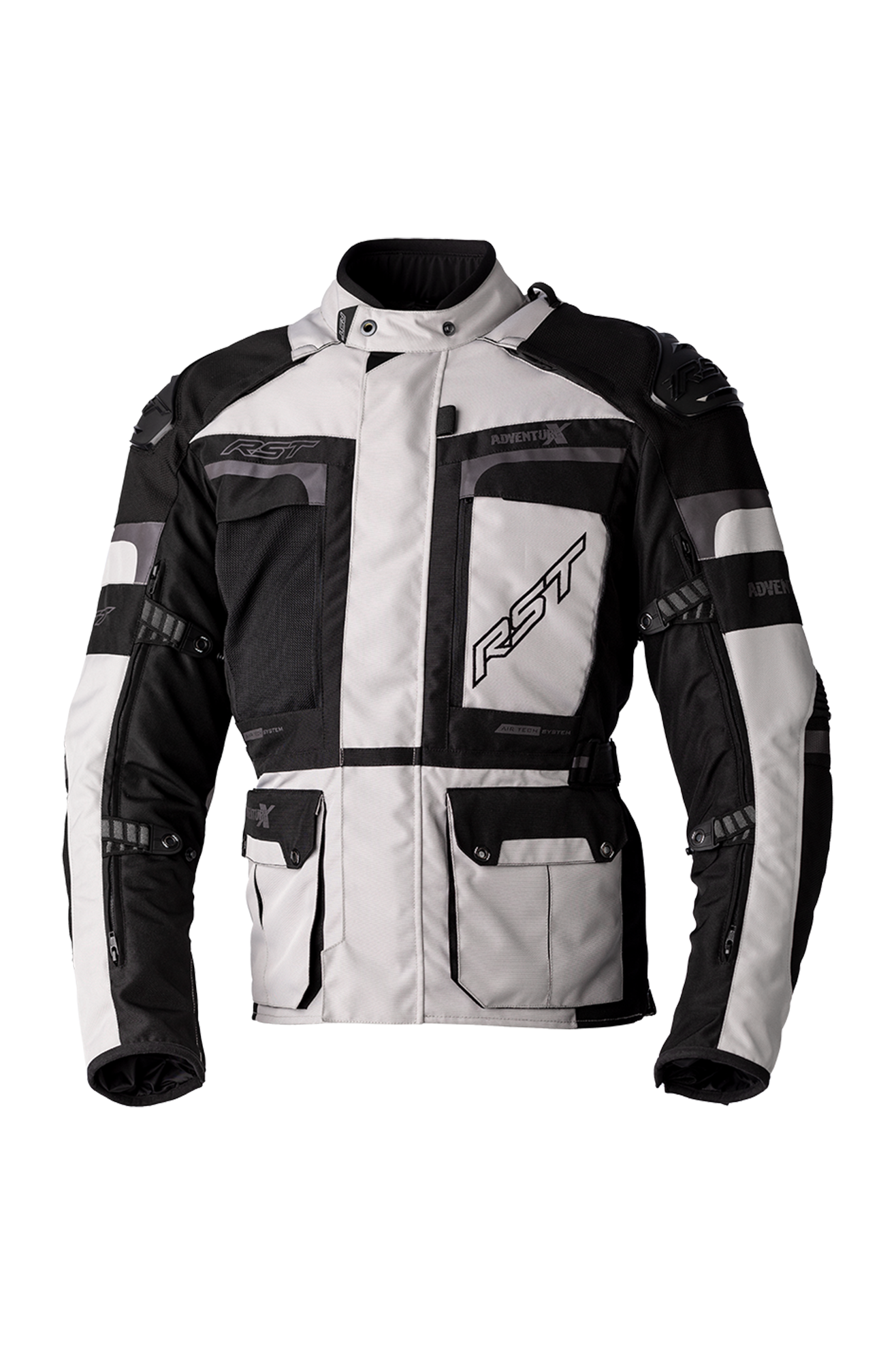 RST AdventureX Airbag Motorcycle Jacket Silver Buy now!