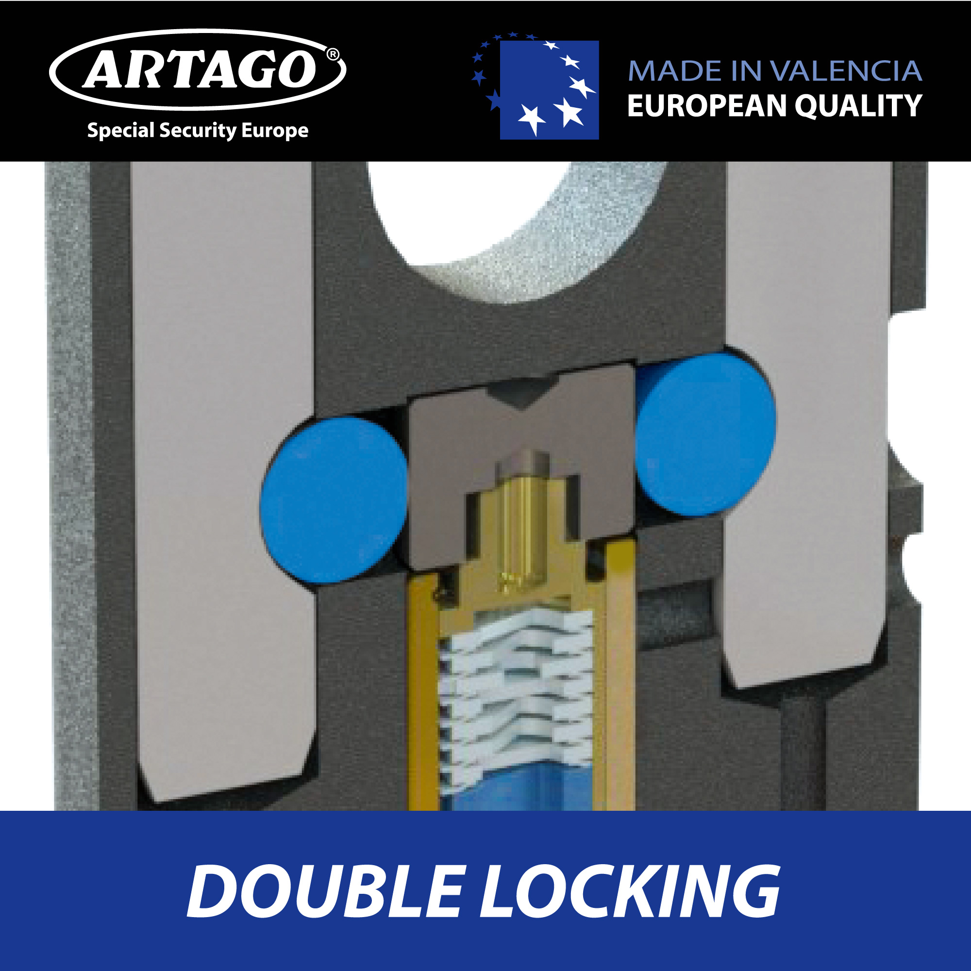 Kettingslot Artago 68 BUNKER Selection, SOLD SECURE GOLD