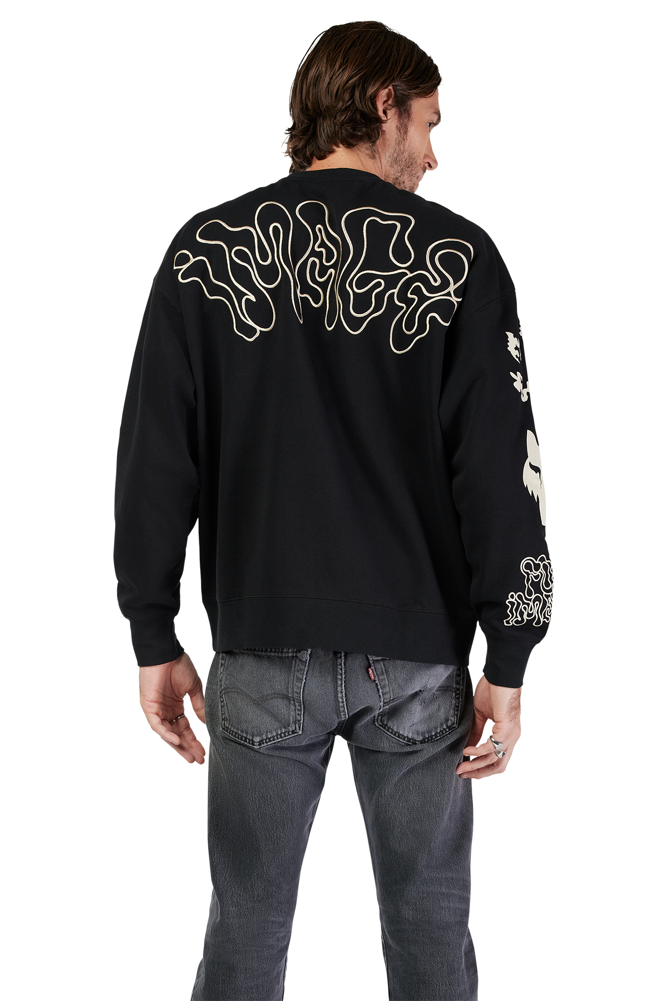Sweater FOX Hello Future Oversized Pullover Crew