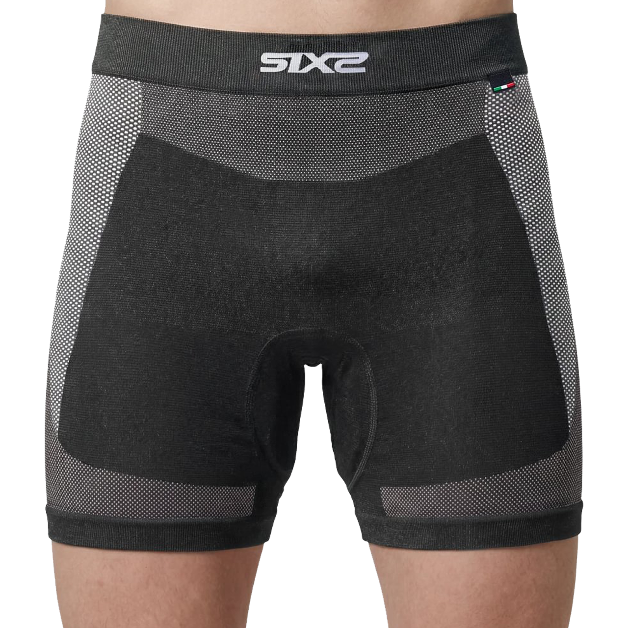Pantaloncini Corti Tecnici Sottotuta Moto Leggeri SIXS BT CC2L Con Fondello Protettivo