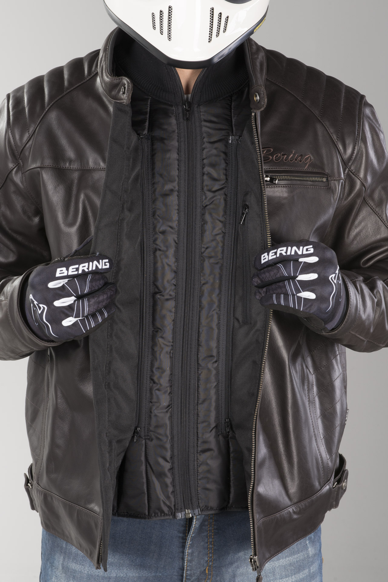 Bering Bruce King Size Leather Jacket