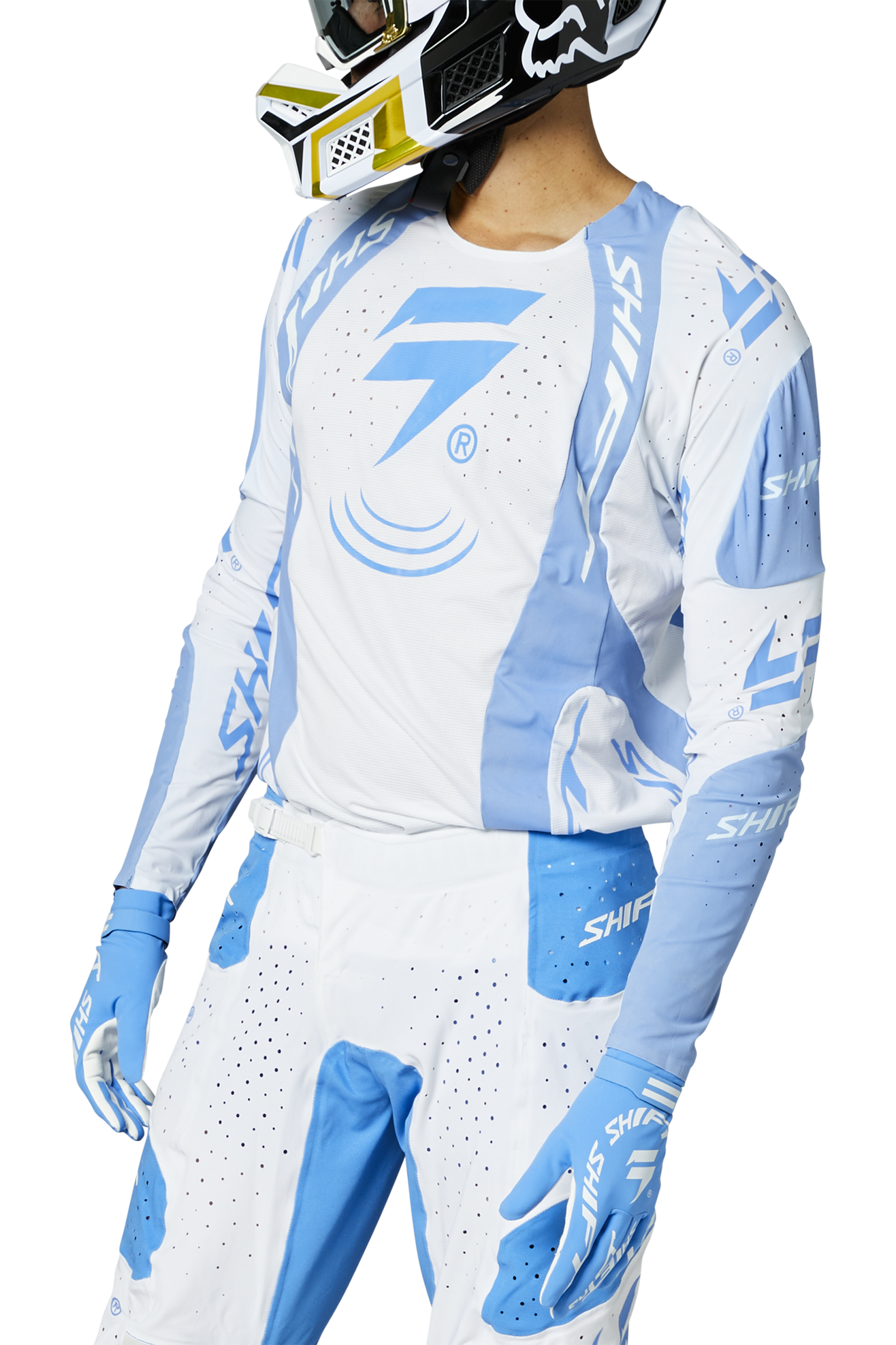 Bluză Motocross Shift Blue Label Nirvana