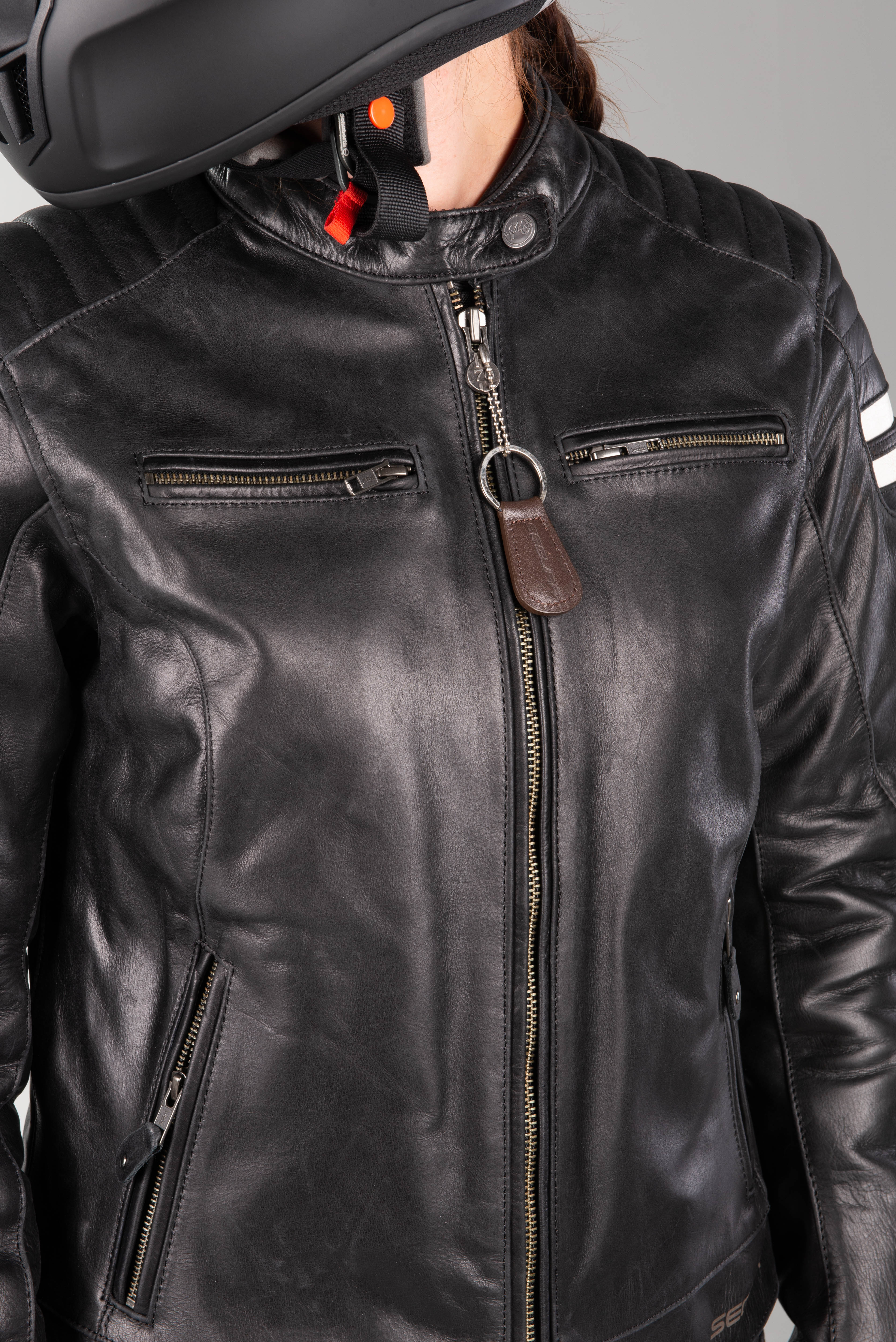Chaqueta de Moto Segura Stripe Mujer