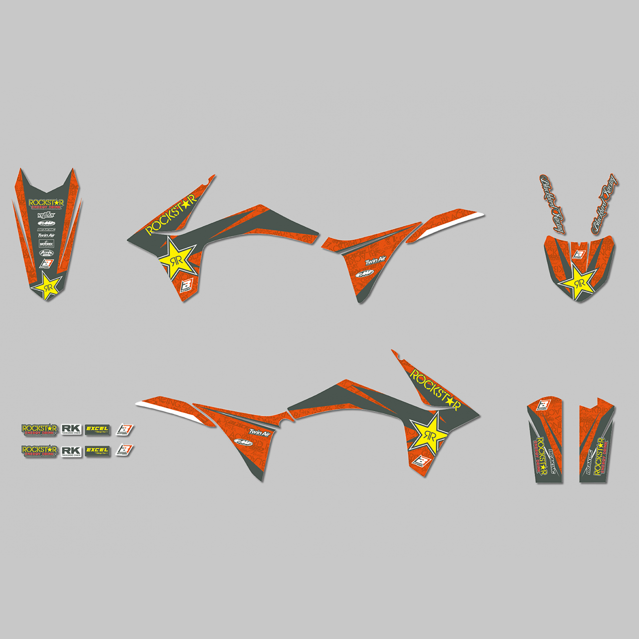 Kit Autocollants Blackbird Rockstar Energy